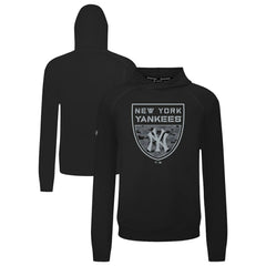 Black New York Yankees Levelwear Mandate Buckler Tri-Blend Pullover Hoodie