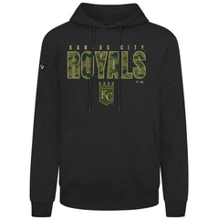 Black Kansas City Royals Levelwear Podium Protect Pullover Hoodie