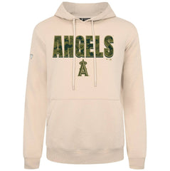 Khaki Los Angeles Angels Levelwear Podium Protect Pullover Hoodie