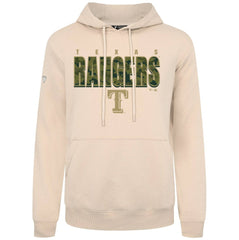 Khaki Texas Rangers Levelwear Podium Protect Pullover Hoodie