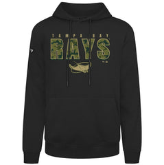Black Tampa Bay Rays Levelwear Podium Protect Pullover Hoodie