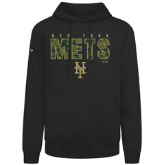 Black New York Mets Levelwear Podium Protect Pullover Hoodie