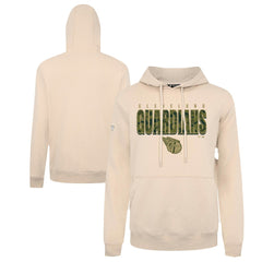 Khaki Cleveland Guardians Levelwear Podium Protect Pullover Hoodie
