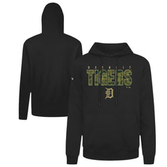 Black Detroit Tigers Levelwear Podium Protect Pullover Hoodie