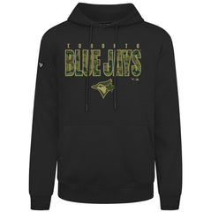 Black Toronto Blue Jays Levelwear Podium Protect Pullover Hoodie