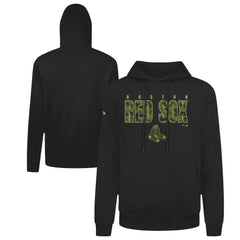 Black Boston Red Sox Levelwear Podium Protect Pullover Hoodie