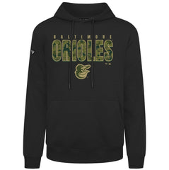 Black Baltimore Orioles Levelwear Podium Protect Pullover Hoodie