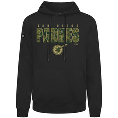 Black San Diego Padres Levelwear Podium Protect Pullover Hoodie