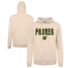 Khaki San Diego Padres Levelwear Podium Protect Pullover Hoodie