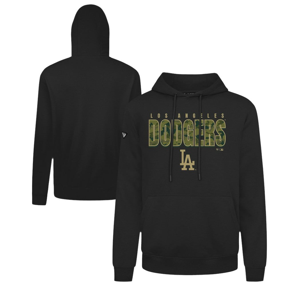 Black Los Angeles Dodgers Levelwear Podium Protect Pullover Hoodie