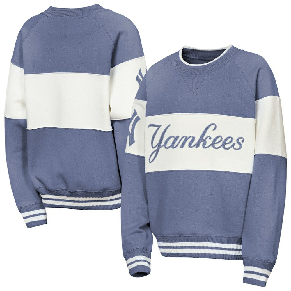 Blue New York Yankees Outerstuff Youth Ultimate Pastels On Base Sweatshirt