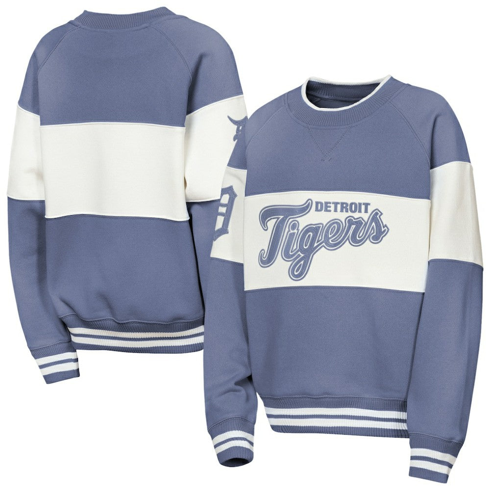 Blue Detroit Tigers Outerstuff Youth Ultimate Pastels On Base Sweatshirt