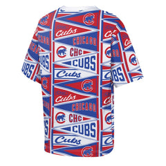 Red Chicago Cubs Outerstuff Youth All-Over Pennant T-Shirt
