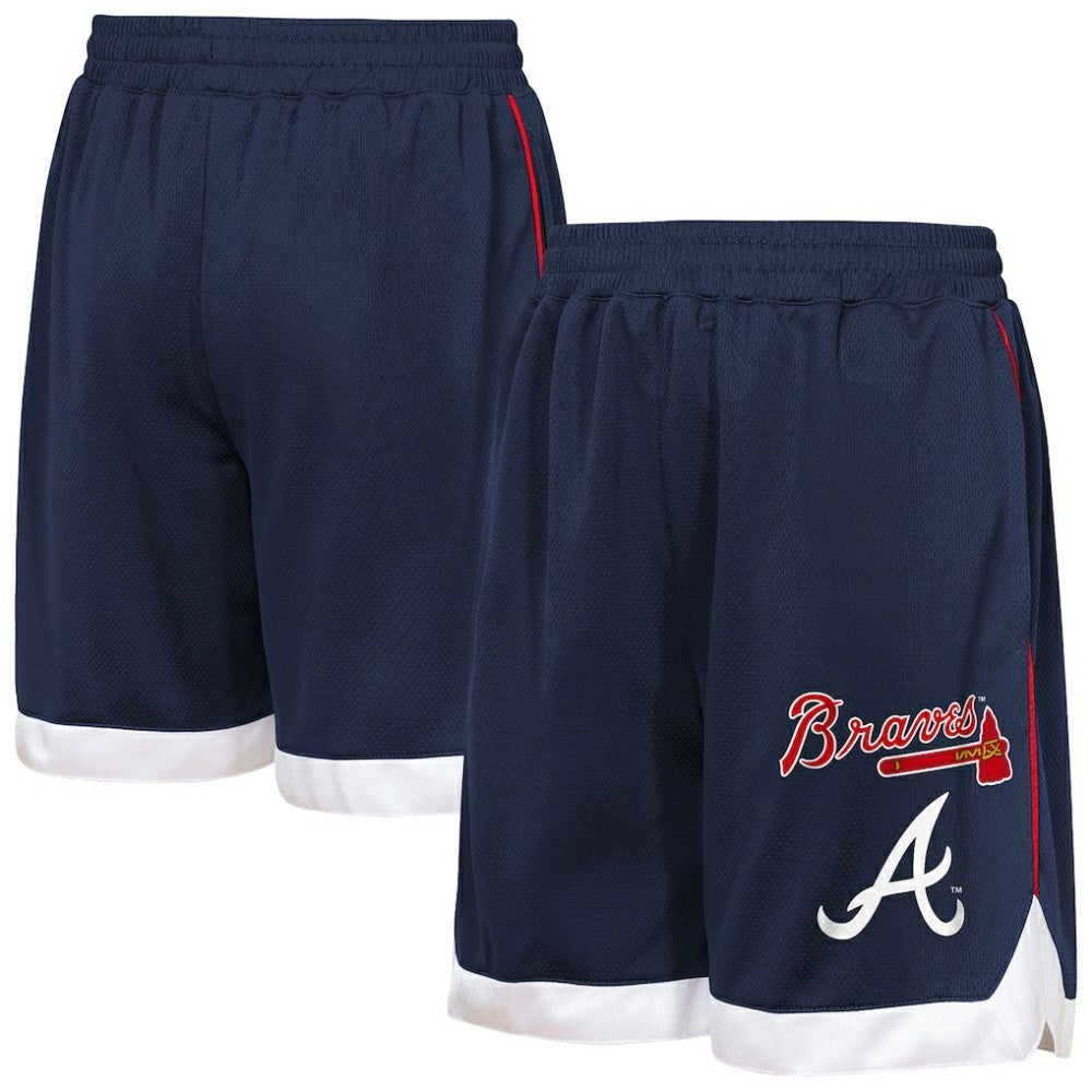 Navy Atlanta Braves Outerstuff Youth Big League All Star Fashion Shorts