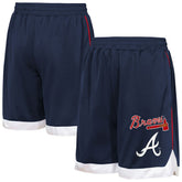 Navy Atlanta Braves Outerstuff Youth Big League All Star Fashion Shorts