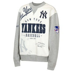 Cream/Gray New York Yankees Outerstuff Youth Big League Power Hit Fleece Sweatshirt