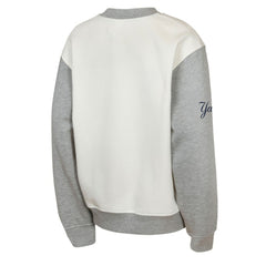 Cream/Gray New York Yankees Outerstuff Youth Big League Power Hit Fleece Sweatshirt