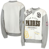 Cream/Gray San Diego Padres Outerstuff Youth Big League Power Hit Fleece Sweatshirt