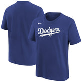 Royal Los Angeles Dodgers Nike Youth Wordmark T-Shirt