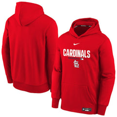 Red St. Louis Cardinals Nike Youth Authentic Collection Therma-FIT Hoodie