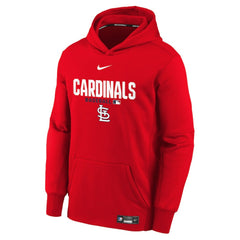 Red St. Louis Cardinals Nike Youth Authentic Collection Therma-FIT Hoodie