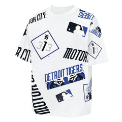 White Detroit Tigers Outerstuff Youth Circus Catch T-Shirt