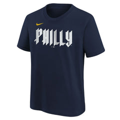 Navy Philadelphia Phillies Nike Youth City Connect Wordmark T-Shirt