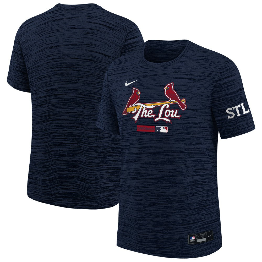 Navy St. Louis Cardinals Nike Youth City Connect Authentic Collection Velocity Dri-FIT T-Shirt