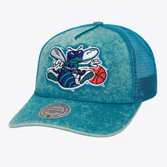 Mitchell & Ness Charlotte Hornets Gameday Snow Wash Adjustable Trucker Hat