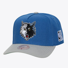 Mitchell & Ness Minnesota Timberwolves Hardwood Classics Legendary Away Pro-Pinch Adjustable Hat