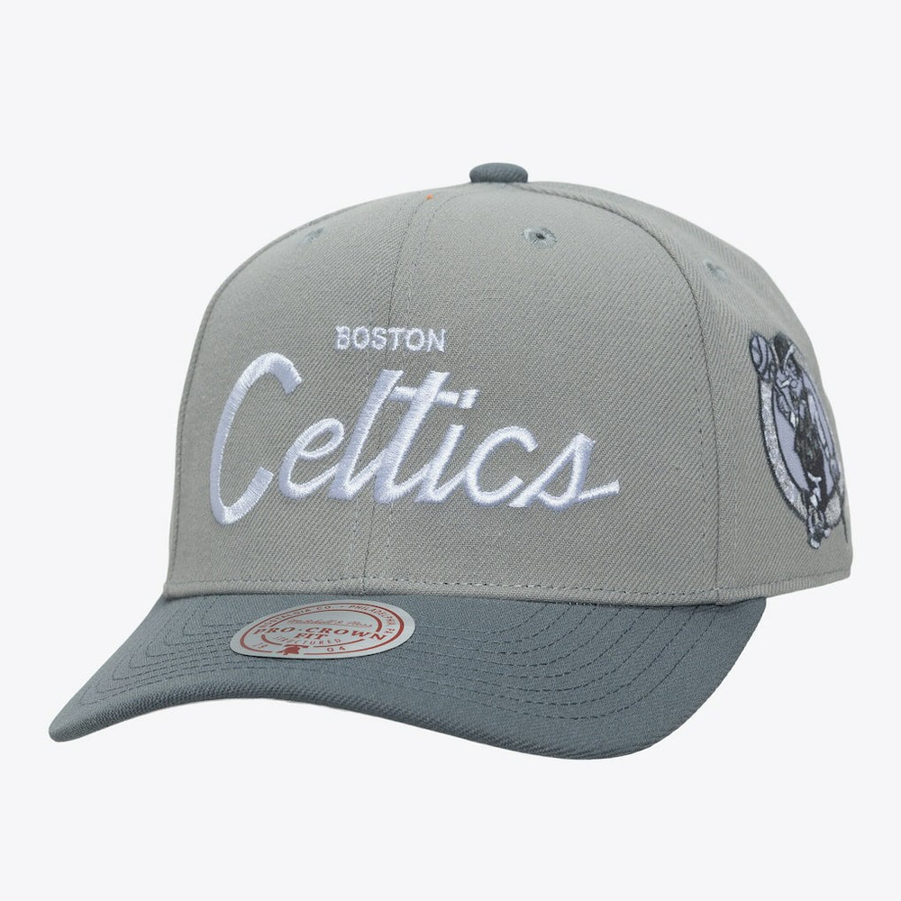 Mitchell & Ness Boston Celtics Thunderstorm Head Coach Pro Crown Snapback Hat
