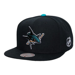 NHL San Jose Sharks Mitchell & Ness Legendary Away Snapback Hat