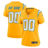 Women's Alternate Charger Power Game Custom Jersey - Los Angeles Chargers Jerseys