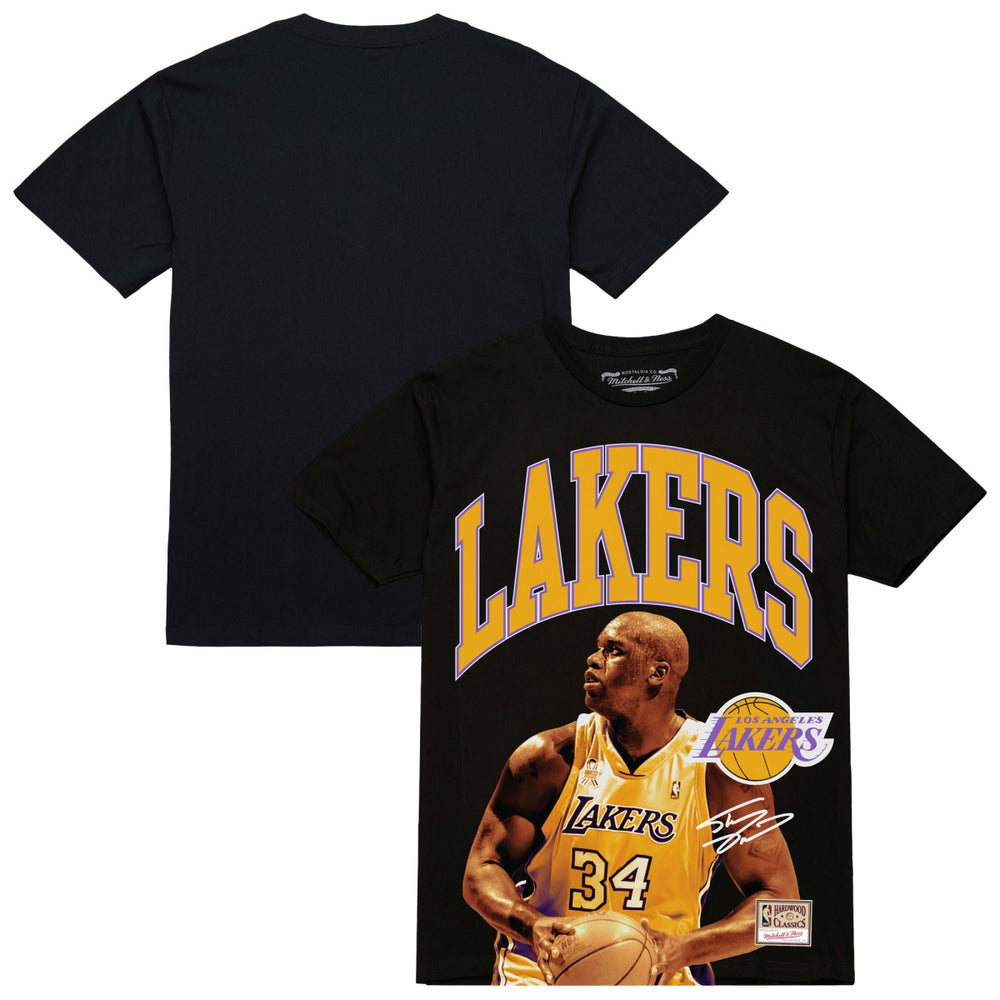 Mitchell & Ness Shaquille O'Neal Los Angeles Lakers Hardwood Classics Player Arch T-Shirt