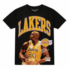 Mitchell & Ness Shaquille O'Neal Los Angeles Lakers Hardwood Classics Player Arch T-Shirt