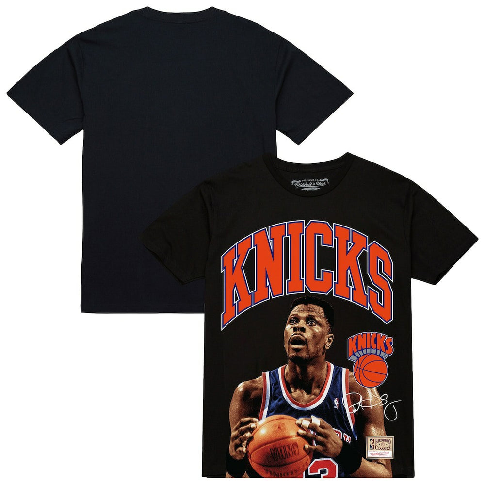 Mitchell & Ness Patrick Ewing New York Knicks Hardwood Classics Player Arch T-Shirt
