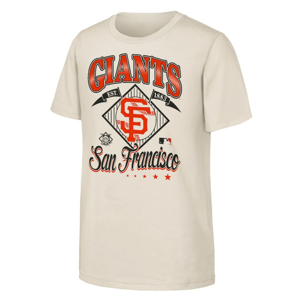 Natural San Francisco Giants Outerstuff Youth Triple Hit T-Shirt