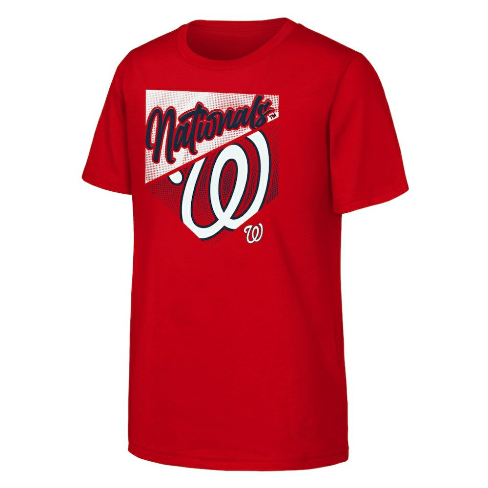 Red Washington Nationals Outerstuff Youth Prime Plate T-Shirt