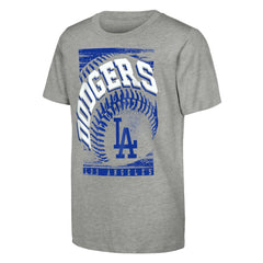 Heather Gray Los Angeles Dodgers Outerstuff Youth Speed Pitch T-Shirt
