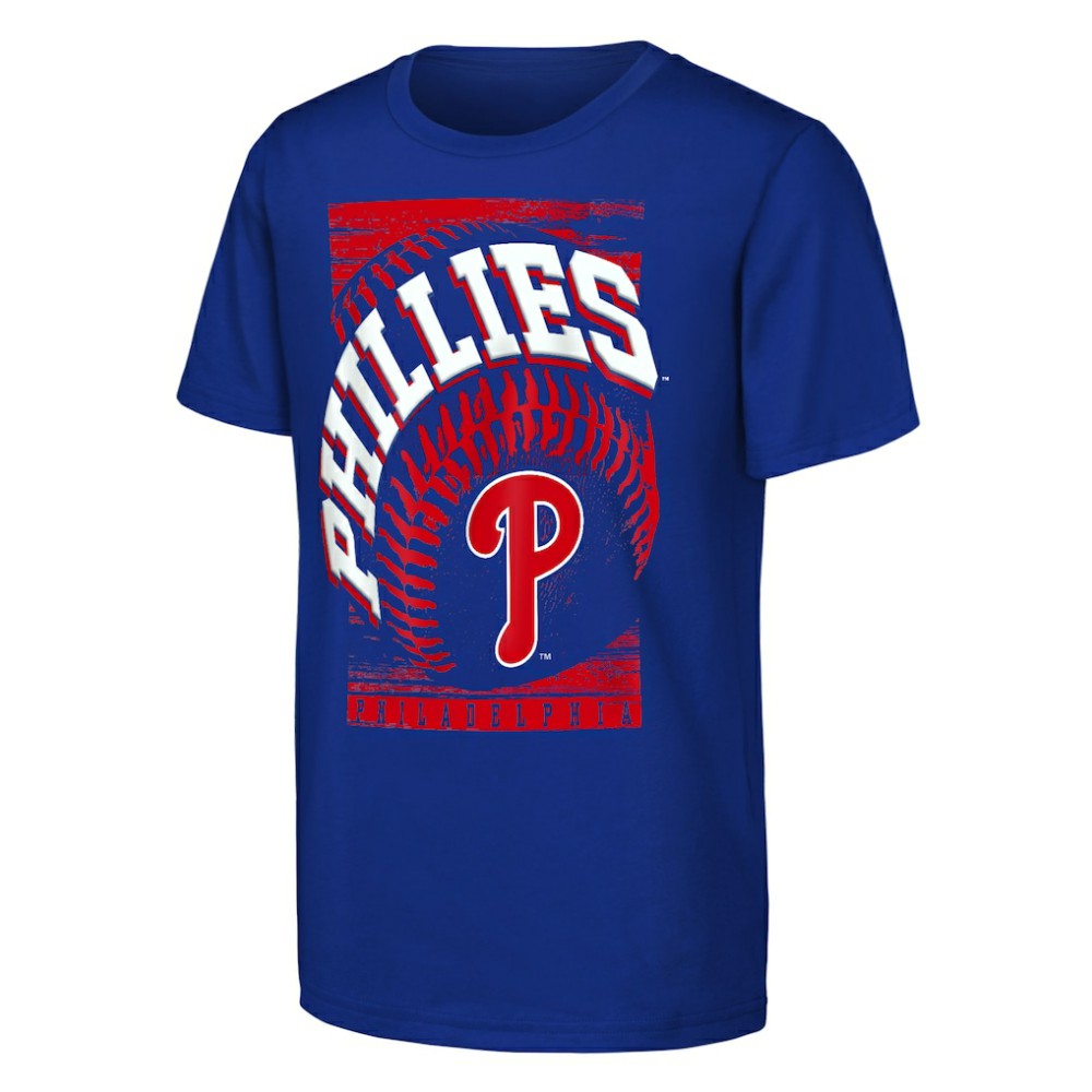 Royal Philadelphia Phillies Outerstuff Youth Speed Pitch T-Shirt