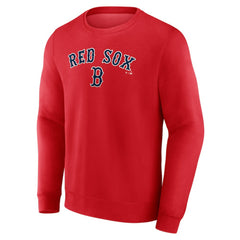 Red Boston Red Sox Team Lockup Sweatshirt