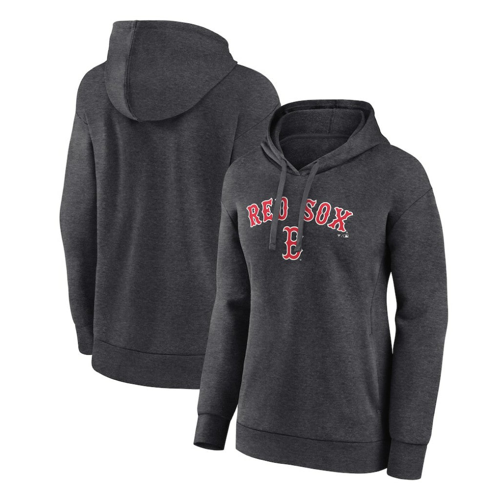 Charcoal Boston Red Sox Women's Team Lockup Hoodie