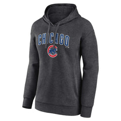 Charcoal Chicago Cubs Women's Team Lockup Hoodie