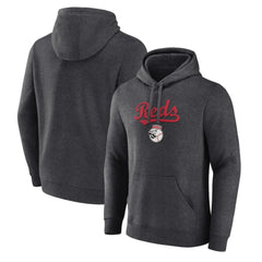Charcoal Cincinnati Reds Team Lockup Hoodie