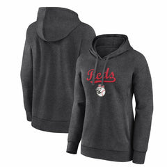 Charcoal Cincinnati Reds Women's Team Lockup Hoodie