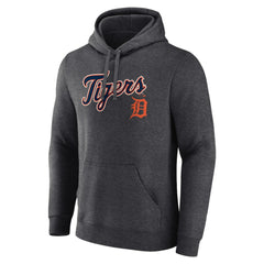 Charcoal Detroit Tigers Team Lockup Hoodie