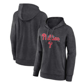 Charcoal Philadelphia Phillies Women's Team Lockup Hoodie