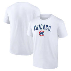 White Chicago Cubs Team Lockup T-Shirt