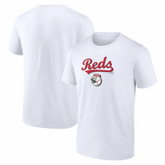 White Cincinnati Reds Team Lockup T-Shirt