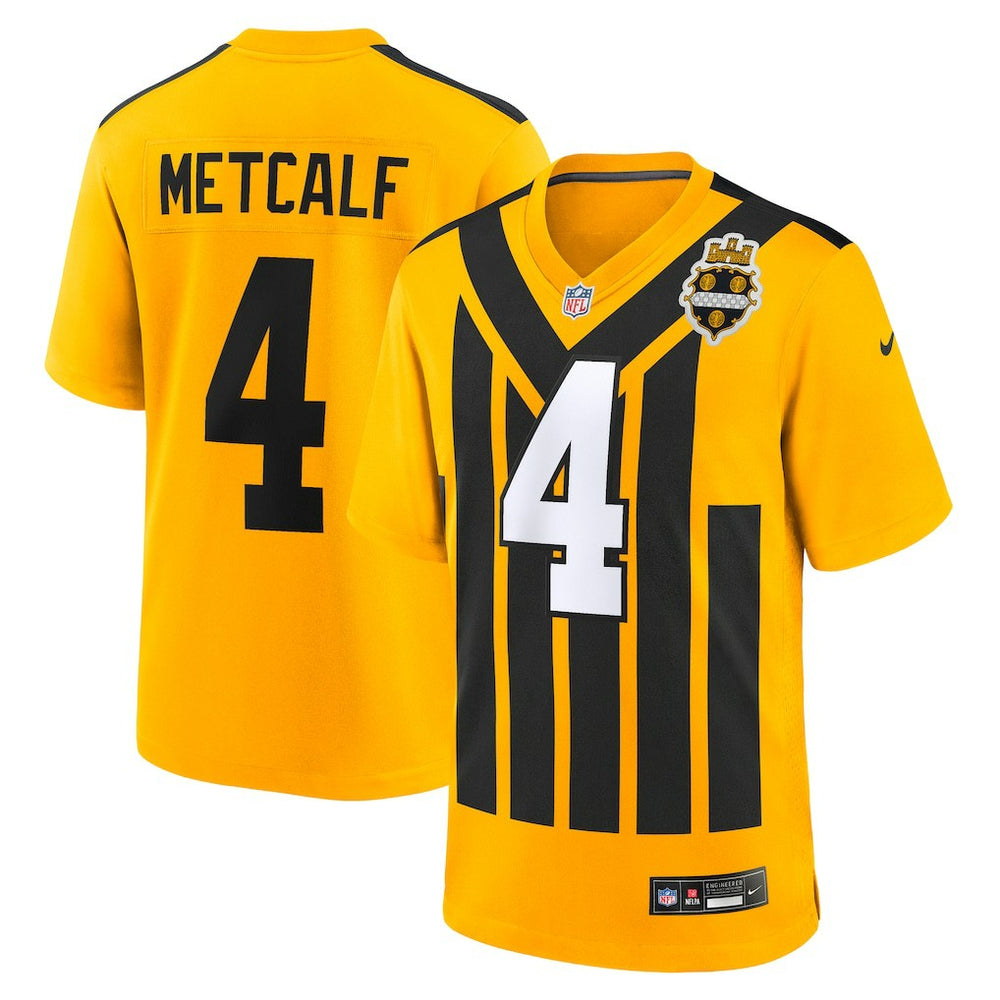 DK Metcalf Alternate 1933 Throwback Game Jersey - Pittsburgh Steelers Jerseys